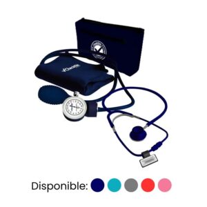 Kit de baumanómetro aneroide + estetoscopio doble