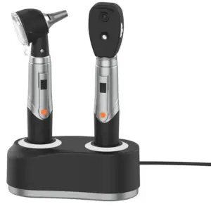 Set otoscopio y oftalmoscopio recargables