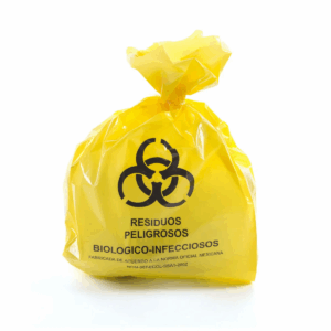 Bolsa amarilla para residuos biológicos