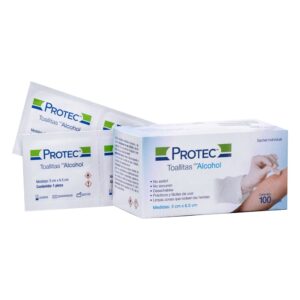 Toallas con alcohol al 70%